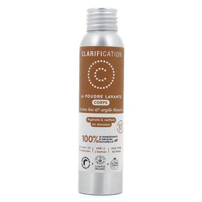 Clarification La Poudre Lavante Corps Hydratante - Certifiée Bio, 40g