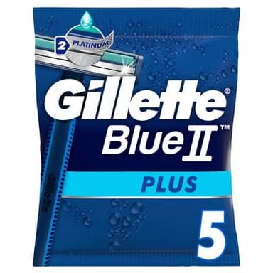Gillette Blue 2 Rasoirs jetables 2 lames, 5 rasoirs jetables
