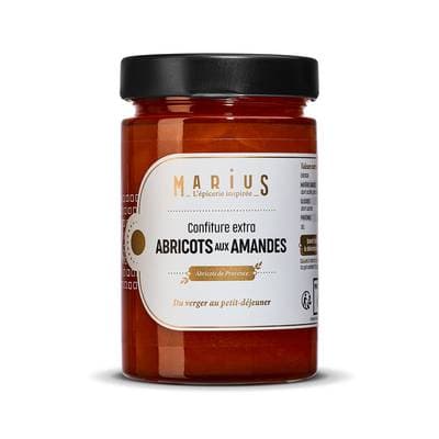 Marius, L'Épicerie Inspirée Confiture Extra Abricots aux Amandes, 375g