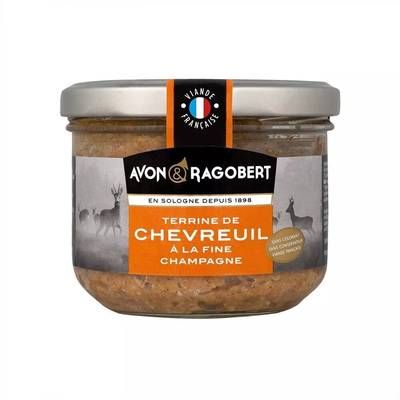 Avon & Ragobert Terrine de Chevreuil à la Fine Champagne, 180g