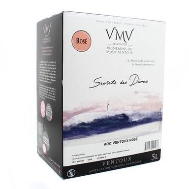 Ventoux rosé AOP Secrets des Dames 13°, Bag in box 5L