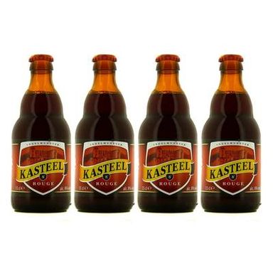Kasteel Bier Bière rouge 8°, Lot de 4x33cl