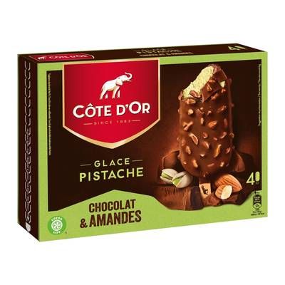 Côte d'Or Bâtonnets pistache chocolat, 4 bâtonnets - 260g