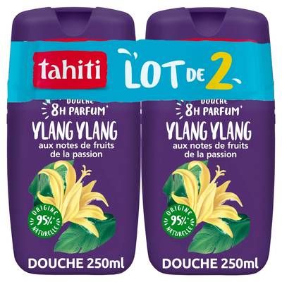 Tahiti Gel Douche Parfum Ylang Ylang, 2 x 250ml