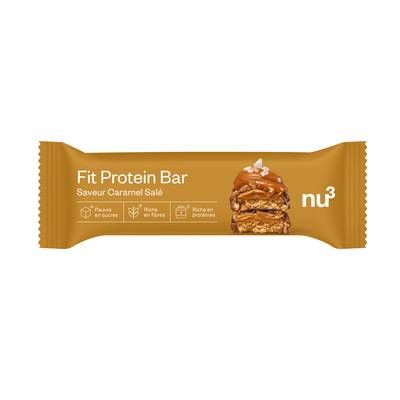 NU3 Barre Protéinée Caramel Salé- Fit Protein Bar, 55g