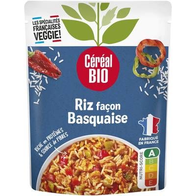 Céréal Bio Riz Façon Basquaise Veggie Micro-Ondes Express Bio, 260g