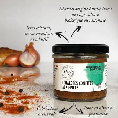 3770014066237 - Sept Collines - Echalote confite aux épices - Conserverie Artisanale