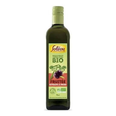 Soléou Huile d'olive vierge extra fruitée bio, 75cl