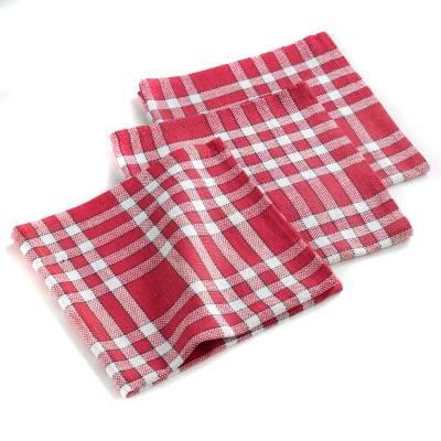 3574387306637 - Douceur D Interieur - 3 Serviettes de table tradition ROUGE