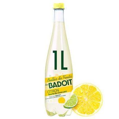Badoit Bulles de fruits citron - citron vert, 1L