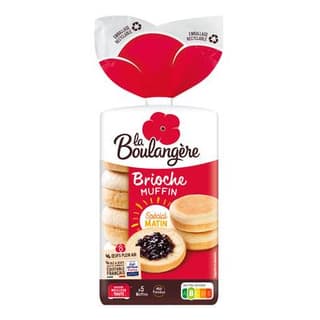 La Boulangère Brioche Muffin, 5x50g