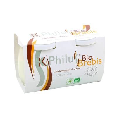 K-Philus Bio Yaourt bio au lait de brebis, 2x125g