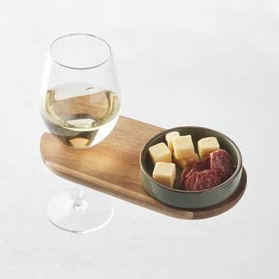 Point virgule Planche en acacia pour apéritif, 22x11x2 cm