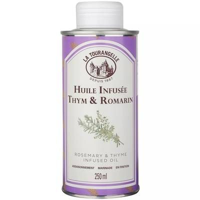 La Tourangelle Huile de Colza Infusée Thym et Romarin, 25cl
