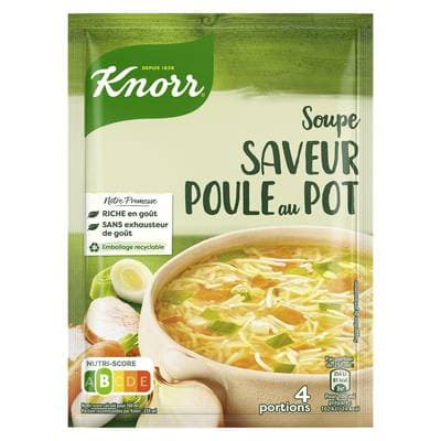 Knorr Soupe Saveur Poule au Pot aux Petits Légumes déshydratée, 75g