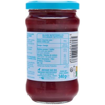 3596710549238 - Auchan - Confiture de fraise allégée en sucre