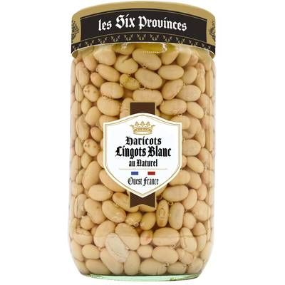 Les Six Provinces Haricots Lingot Blancs au Naturel, 465g