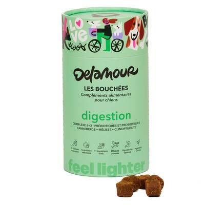 Delamour Compléments alimentaires 90 Bouchées Digestion pour chien, 270g