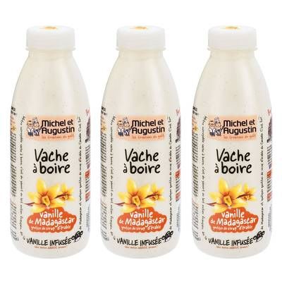 Michel et Augustin Yaourt à boire vanille, Lot de 3x500ml