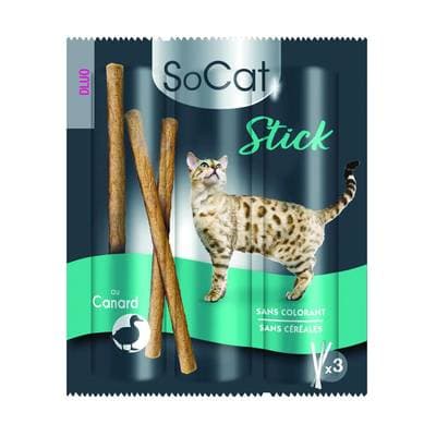 Riga Socat Stick Canard Friandise pour Chat, 3x6g