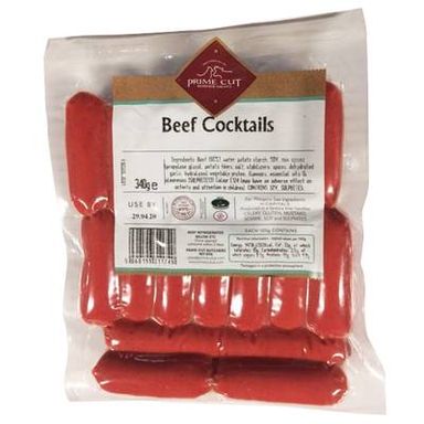 Prime Cut Saucisses Cocktail Boeuf, 340g