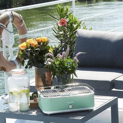 5404035708040 - Barbecook - Barbecue E-Carlo grill de table électrique Midnight Green