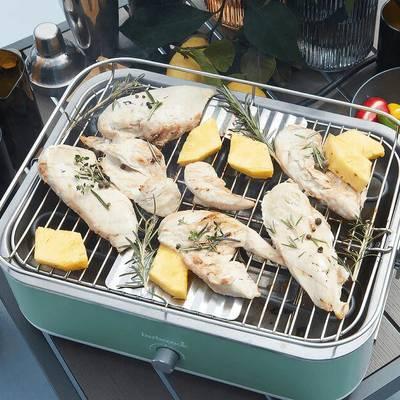 5404035708040 - Barbecook - Barbecue E-Carlo grill de table électrique Midnight Green