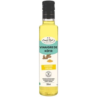 Emile Noël Vinaigre de kéfir gingembre et curcuma bio, 250ml