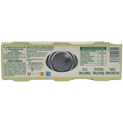 3596710545315 - Auchan - Flageolets verts extra fins