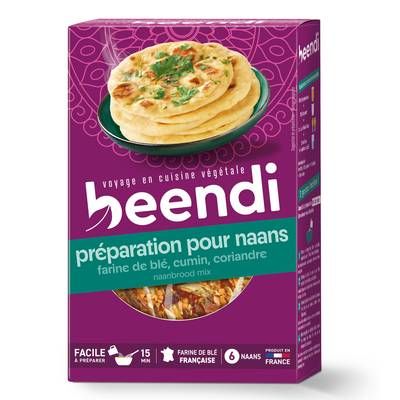 Beendhi Préparation bio pour naan, 250G