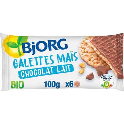 3229820769141 - Bjorg - Galettes de maïs chocolat au lait bio