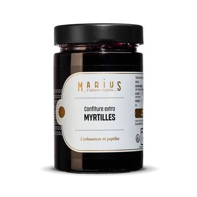 Marius, L'Épicerie Inspirée Confiture Extra Myrtilles, 375g