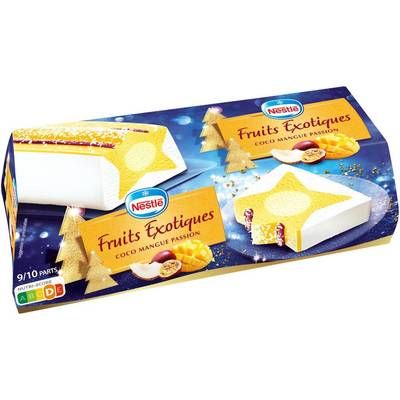 Nestlé Bûche fruits exotiques, coco, manque, passion, 540g