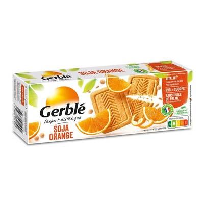 Gerblé Vitalité 20 Biscuits Soja Orange -39% de sucres en moins, 280g