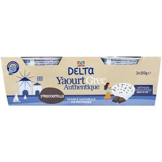 Delta Yaourt Grec Stracciatella 5%mg, 2x150g