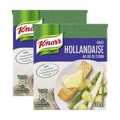 Knorr Sauce Hollandaise au jus de citron, Lot de 2x30cl
