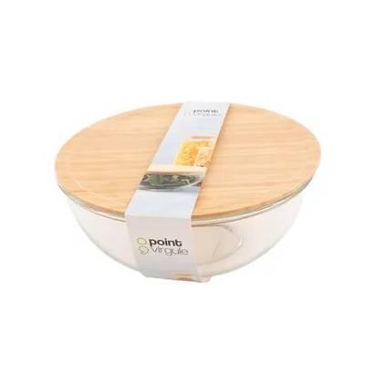 5420059856642 - Point virgule - Bol en verre avec couvercle en bambou