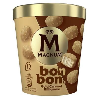 Magnum Bonbons glacés gold caramel, 168g