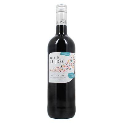 Born to be free Vin rouge sans alcool, 75cl