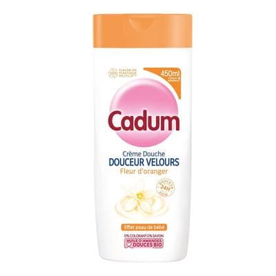 Cadum Crème de douche Douceur Velours Fleur D'Oranger, 450ml