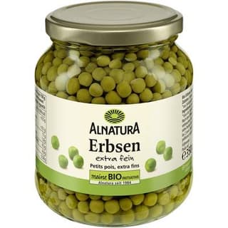 Alnatura Petits pois extra fins bio, 230g