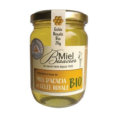 Miel Besacier Miel d'Acacia et Gelée Royale Bio, 350g