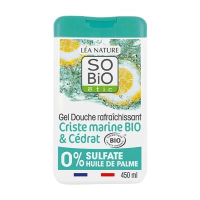 3517360026443 - SO'BIO ETIC - Gel douche rafraîchissant Criste marine bio et Cédrat