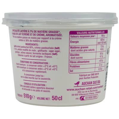 3596710548743 - Auchan - Crème épaisse 7%mg