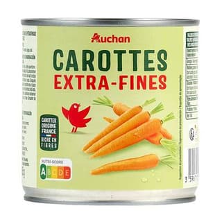 Auchan Carottes extra-fines, 265g