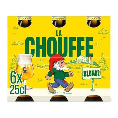 La Chouffe Bière blonde 8°, 6x25cl