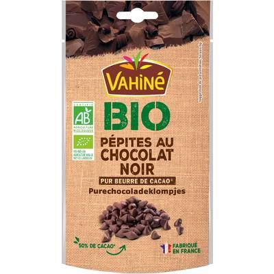 Vahine Pépites au chocolat noir bio, 100g