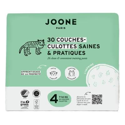 Joone Couches Culottes Bébés T4 7 - 14 kg, 30 couches culottes
