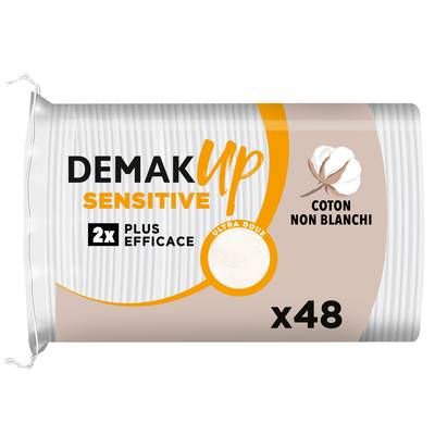 Demak Up Ovales à démaquiller Sensitive, 48 pièces