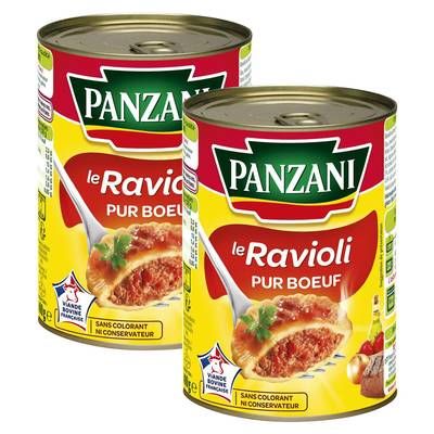 Panzani Ravioli Pur Boeuf, Lot de 2x400g